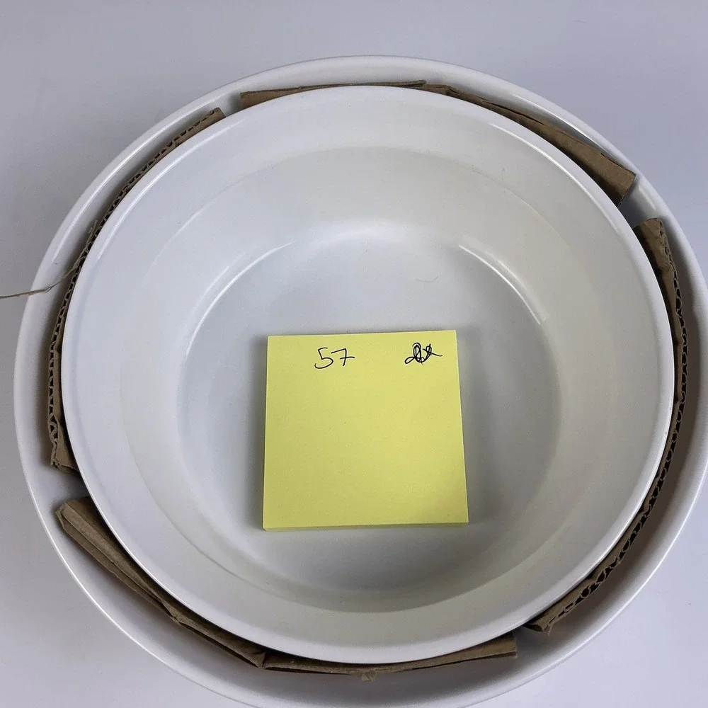 CorningWare French‎ White Stoneware Baking Dish Set 1.5 Qt 2.5 Qt Set of 2